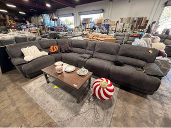 Redding Fabric 6-Piece Modular Fabric Recliner