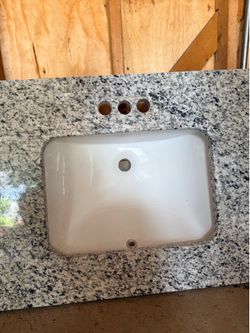 Counter top sink MAKE ME AN OFFER 23”x48. “ bathroom sink for a vanity.