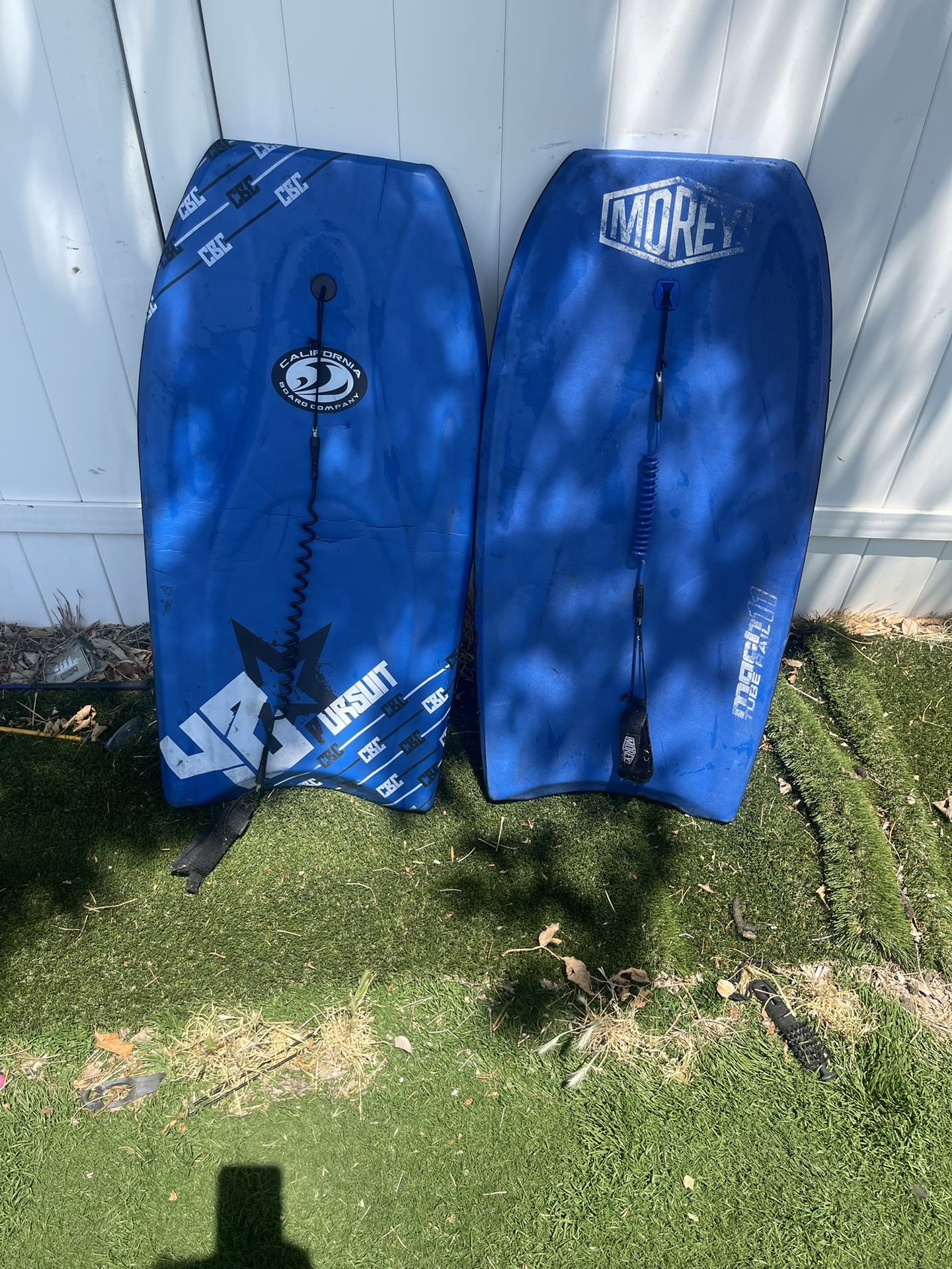 2 Beach Adult Boogie Boards With Leash