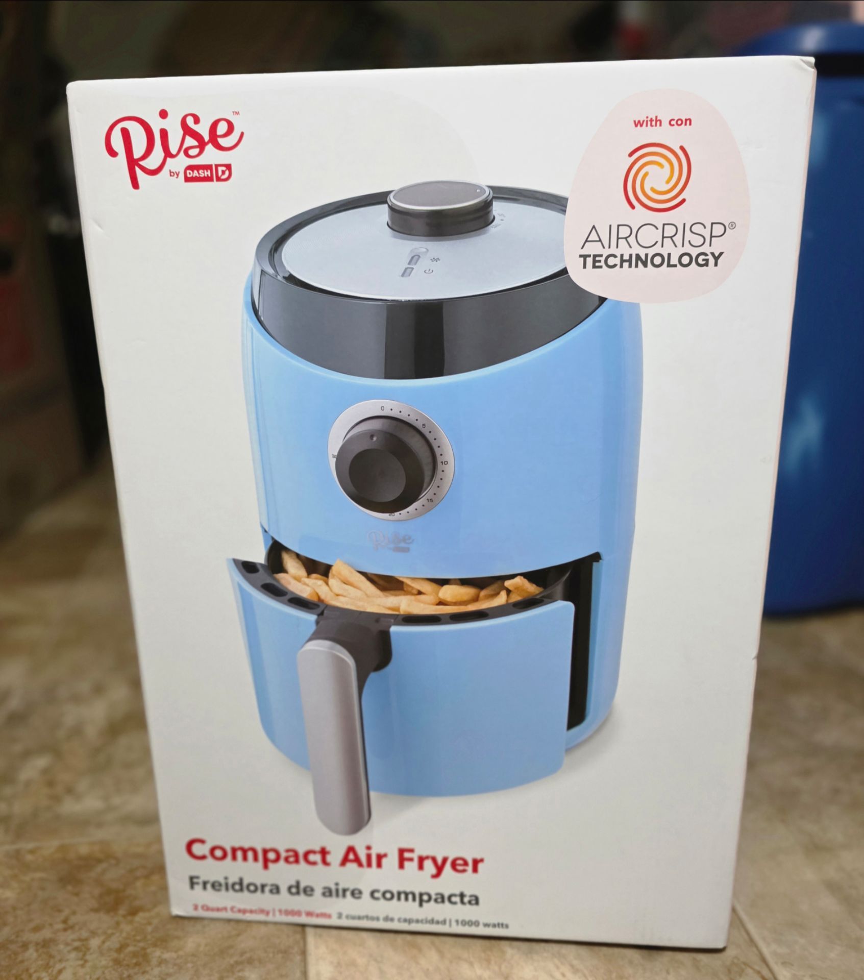Rise By Dash | Compact Air Fryer | New | Blue