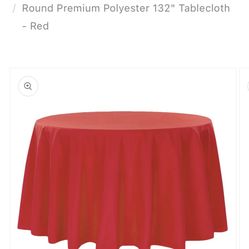 Red Round Table Covers
