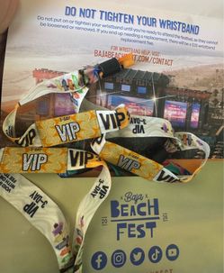 3 VIP Baja Beach fest wristbands