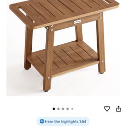 Bench Seat for Inside Shower, Large Shower Stool for Shaving Legs, Shower Chair for Inside Shower to Sit On, Bath Shower Seat With Storage Shelf, Show