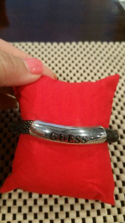 Black and silver bracelet