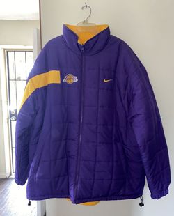 Jacket Sweater Nike Jacket MENS Jacket Reversible Los Angeles Lakers Jacket Sz XXL MAKE AN OFFER!