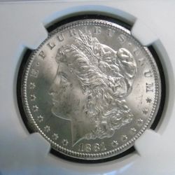 1881-CC Morgan Silver Dollar Carson City 1881 CC
