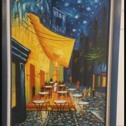 Café Terrace at Night - Art Painting
