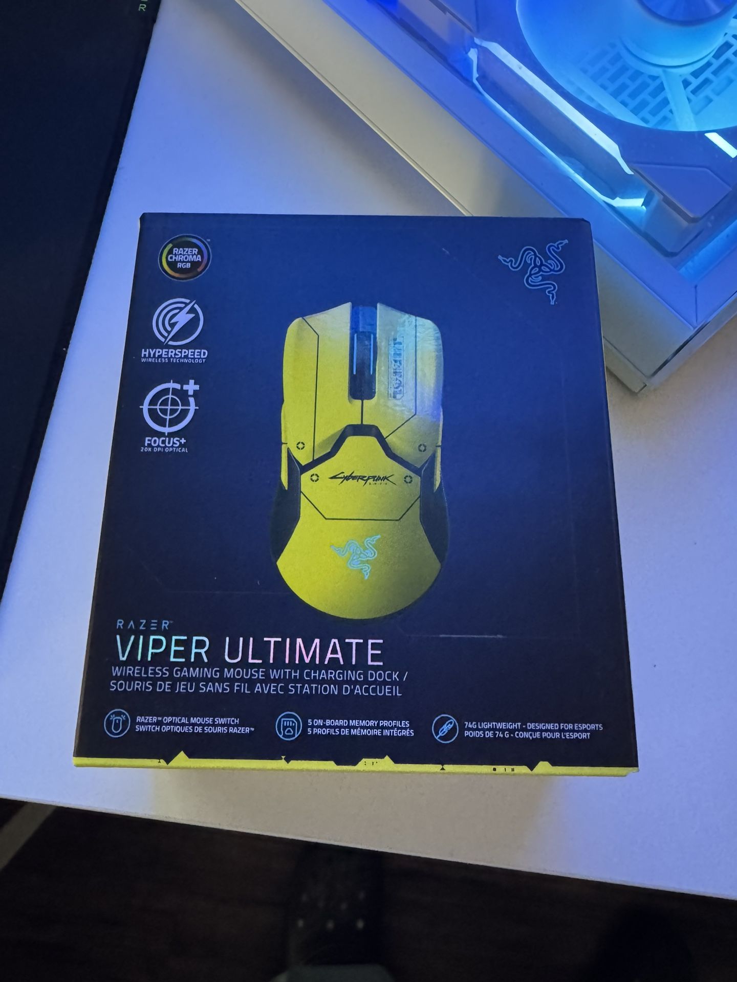 Razer Cyberpunk Viper Ultimate Yellow Wireless Gaming Mouse