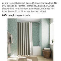 Curved Shower Curtain Rod 