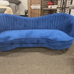 Sophia Blue Sofa$20 Down Payment and delivery available 