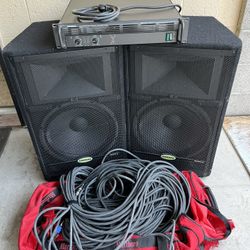 Samson Speakers & Mackie Amplifier 