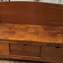 Storage Entryway Bench with 3 Pull Out Drawers