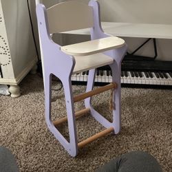 Lavender Doll High Chair