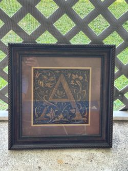 Letter A picture frame