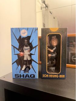 Shaq and Son Heung-Min Dodgers LAFC Bobbleheads