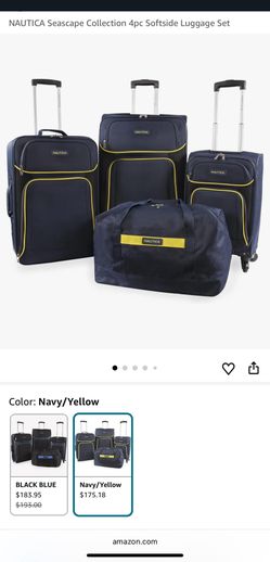 Nautica Seascape Collection 4-pcs Softside Luggage Set 