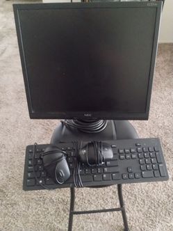 Nec monitor, Dell keyboard, two mouse