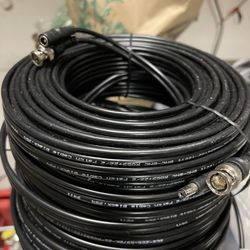 Camera  CCTV   Cable 4 Rolls 100 Feet Each