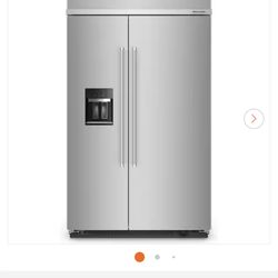 Monogram ZISS360DNSS 36in Wide Side-by-Side Refrigerator w/ External Dispenser