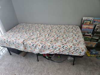 10 inch twin mattress with folding frame.