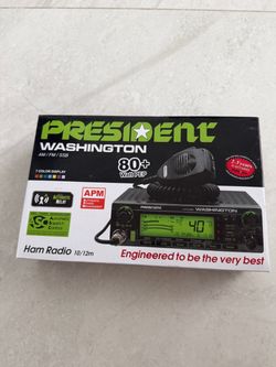 President Washington 10/12 Meter Ham Radio Mobile Transceiver OPEN BOX
