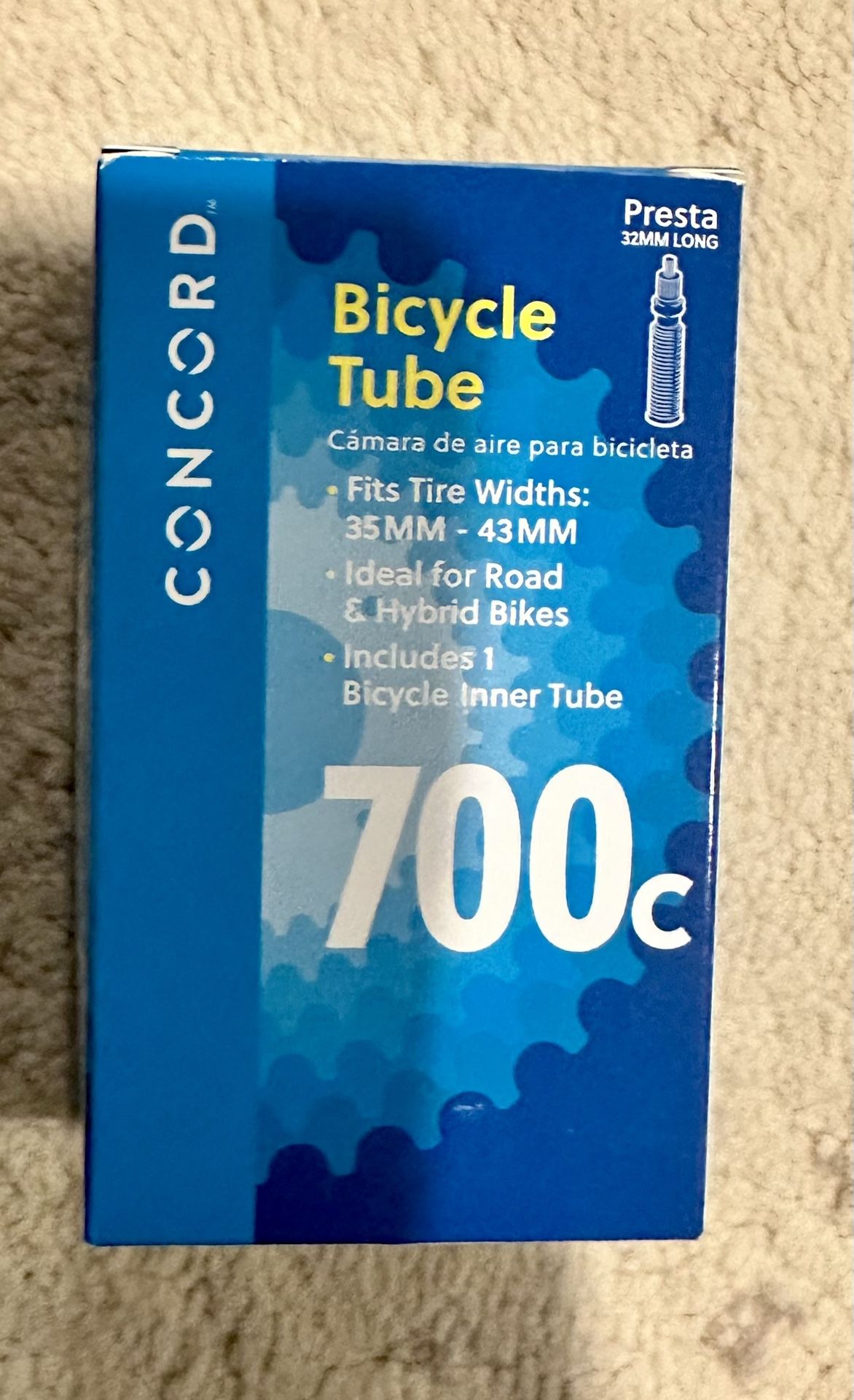 New in Box: Bicycle Tube 700c - Fits Tire Widths: 35MM - 43MM
