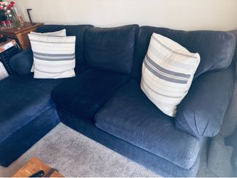 Blue sectional