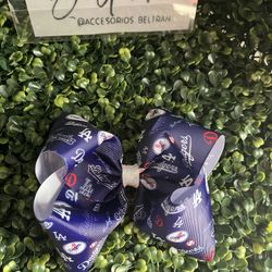 Dodgers hairbow