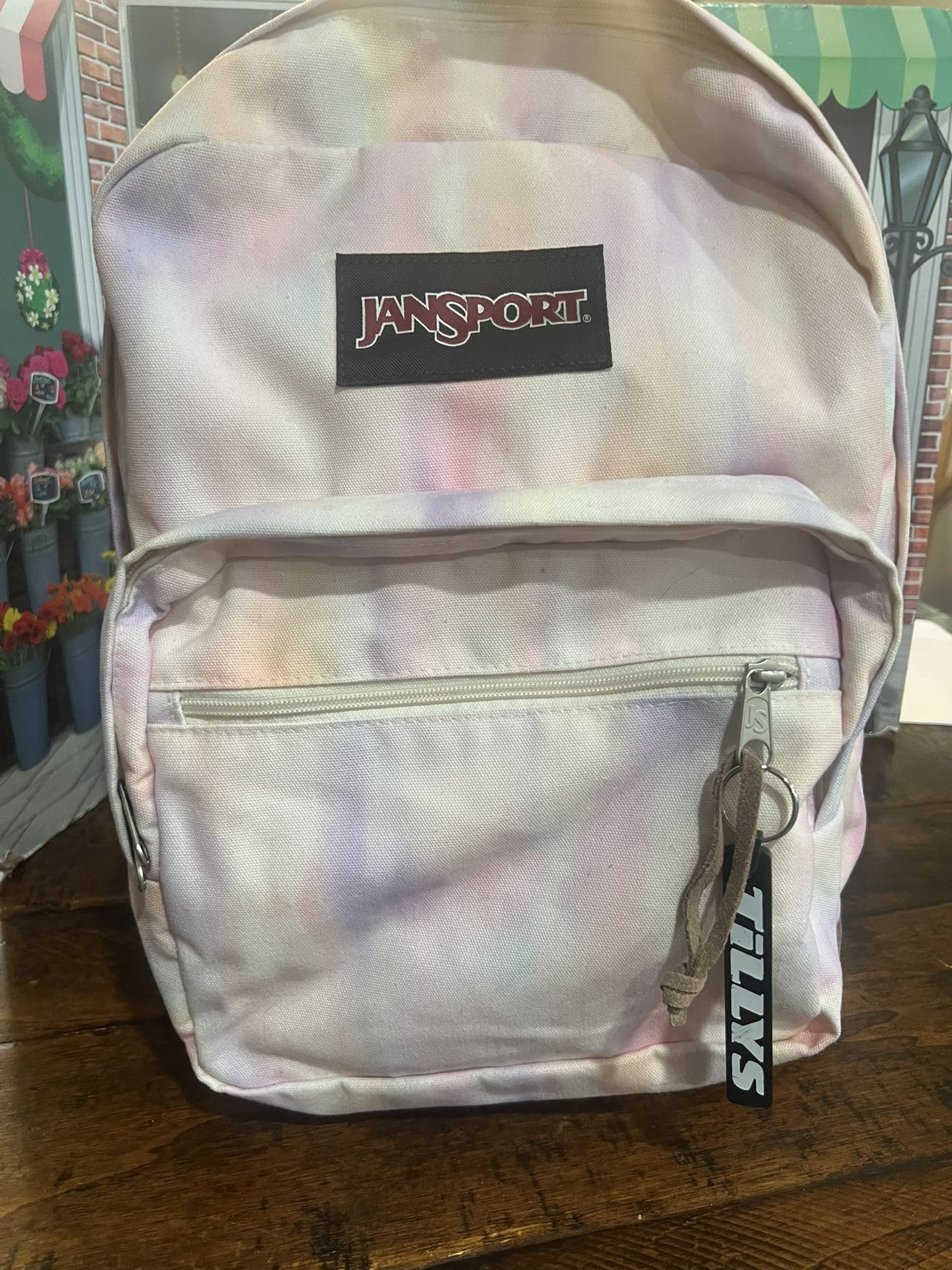 JanSport Large Student Backpack $25( Light Rainbow Color)