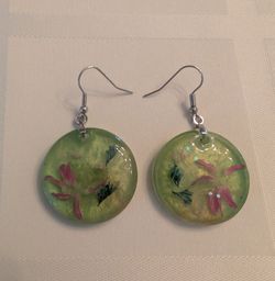 Handmade resin earrings