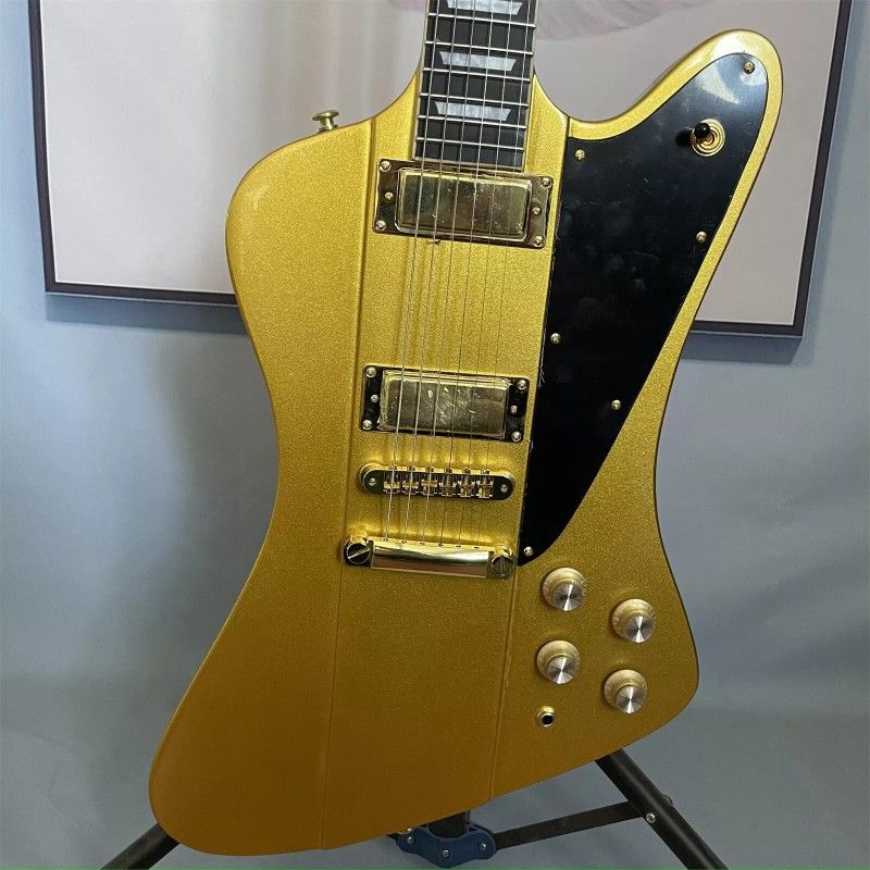 Firebird V Stopbar Tune O'Matic Metallic Gold UPGRADED Pickups NOT Gibson
