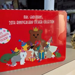 Vintage Mrs Grossman's 20th Anniversary Sticker Collection Tin Sealed