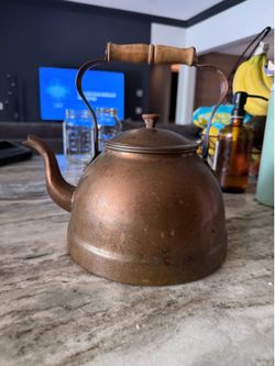 Copper tea kettle