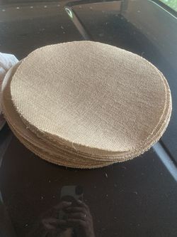 55 Piece Round Burlap