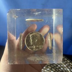 1964 BU GEM UNC Kennedy Half Dollar 90% SILVER 50c Coin 1st Year paper weight 