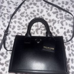 Black True Religion, Mini Purse With Gold