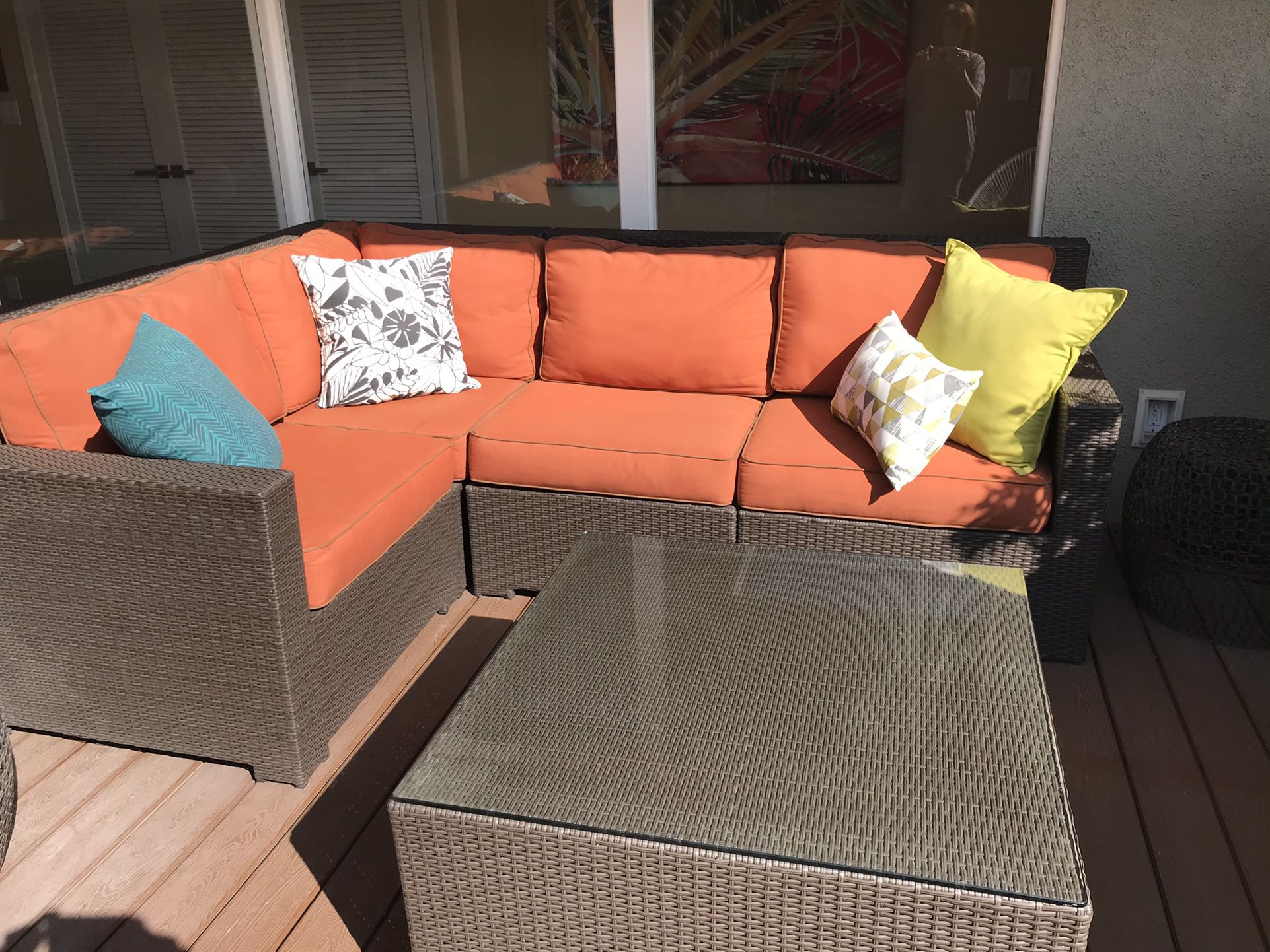 Outdoor Sectional and Table