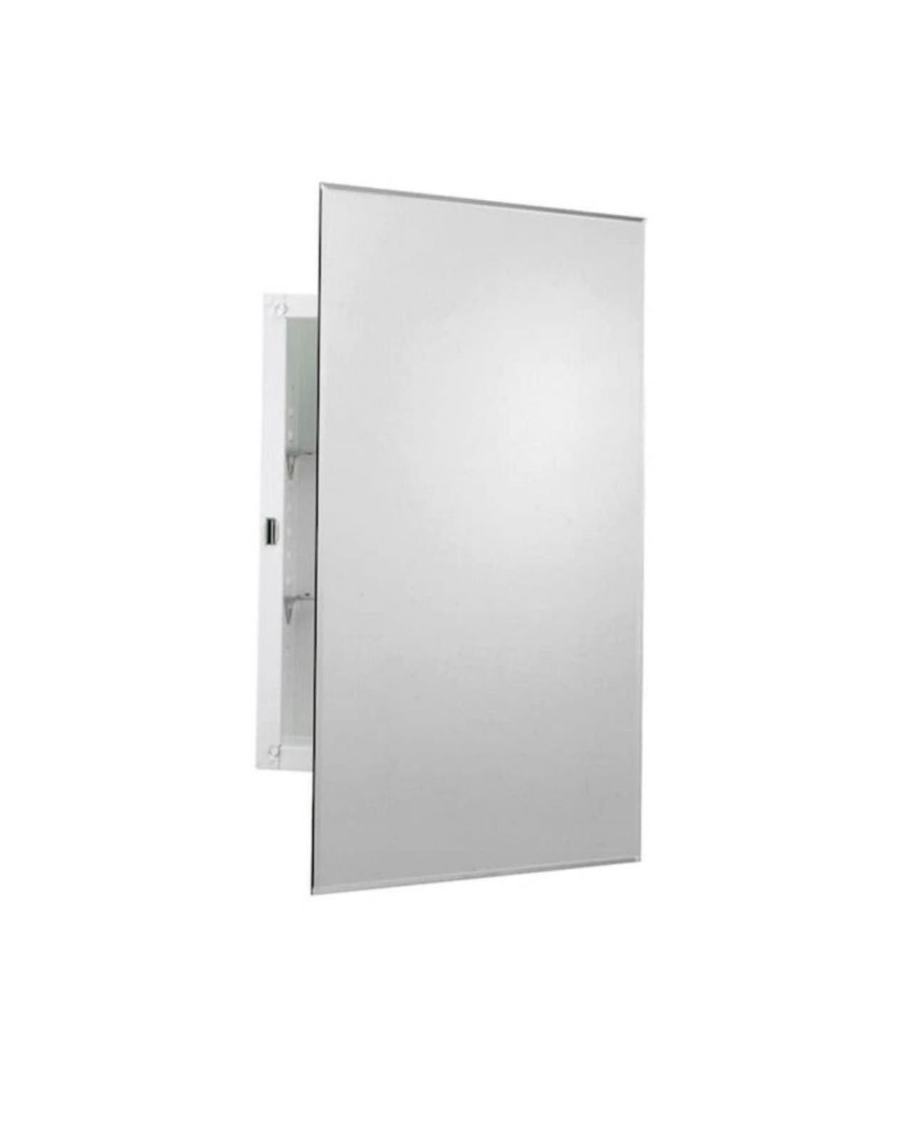 style Selections 16-in x 26-in Surface/Recessed Mount Frameless Mirrored Rectangle Medicine Cabinet