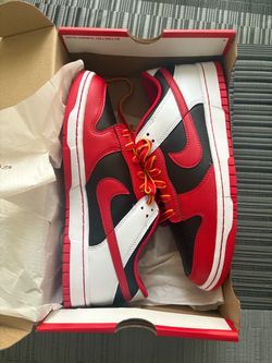 Nike Dunk Low Red Black White Sneakers