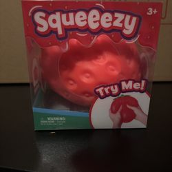 Sunny Days Jumbo Squeezy Strawberry Squishy Toy TikTok Viral NEW In Hand