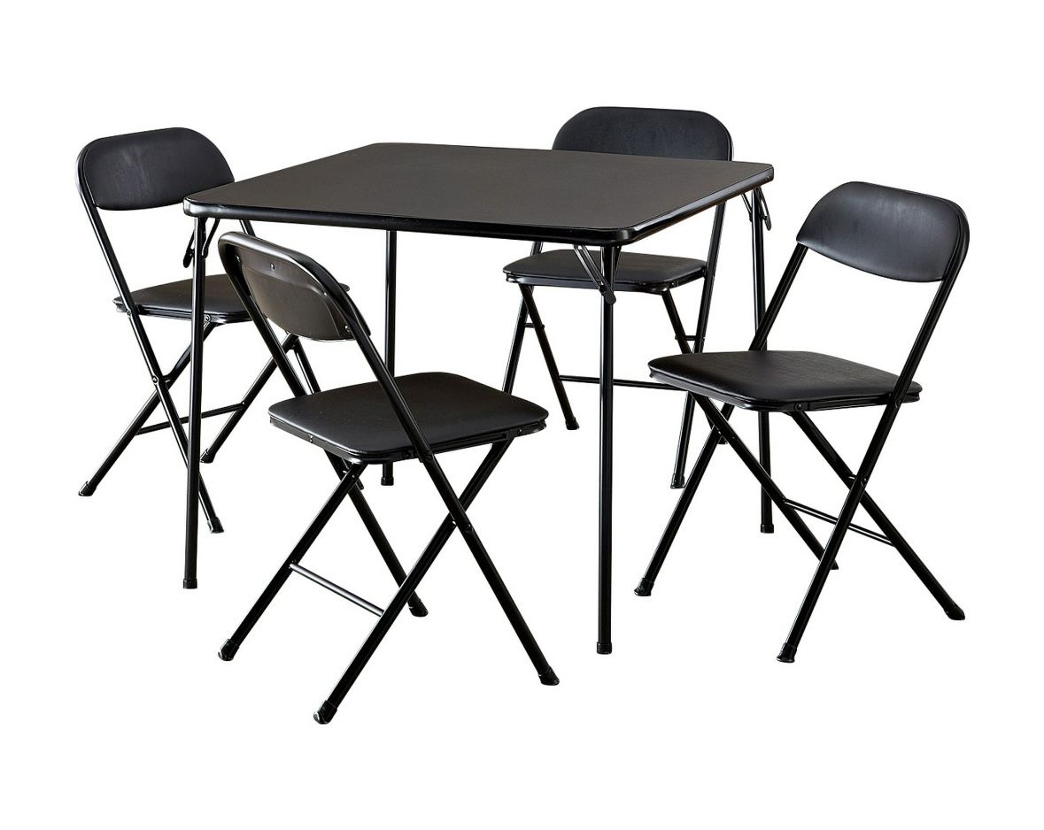 5 Piece Card Table Set 