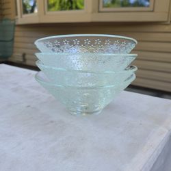 La Rochère France Glass Flower Bowl Set - Bolo VVV Fleurs