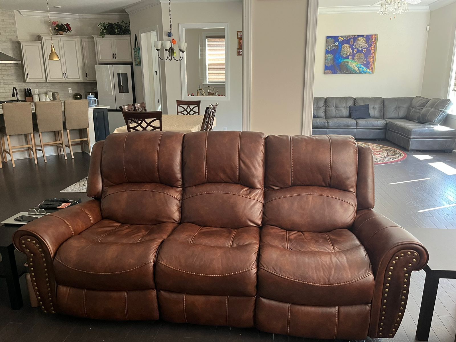 3 Piece Leather Sofa Set