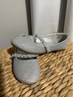 Silver girl shoes