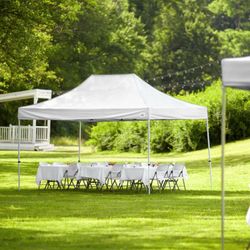 10x15 Pop Up Canopy Tent Portable Instant Canopies Outdoor Market Shelter 10 x 15 White Canopy
