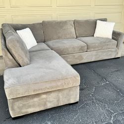 Gray Pull Out Bed Sectional Couch Sofa