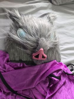Pig mask with cape