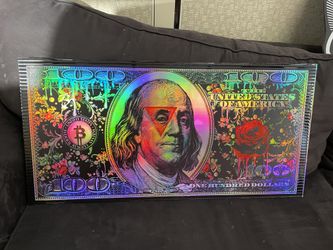 100 Dollar bill Wall Art