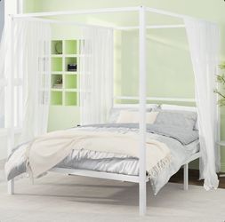 Queen Size Canopy Style Bed Frame