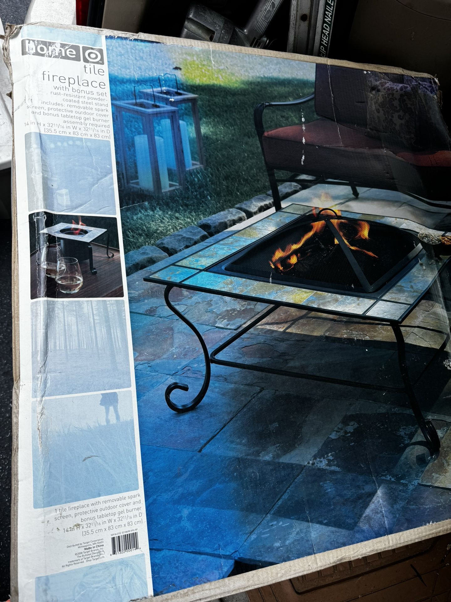 Target Outdoor Tile Fireplace